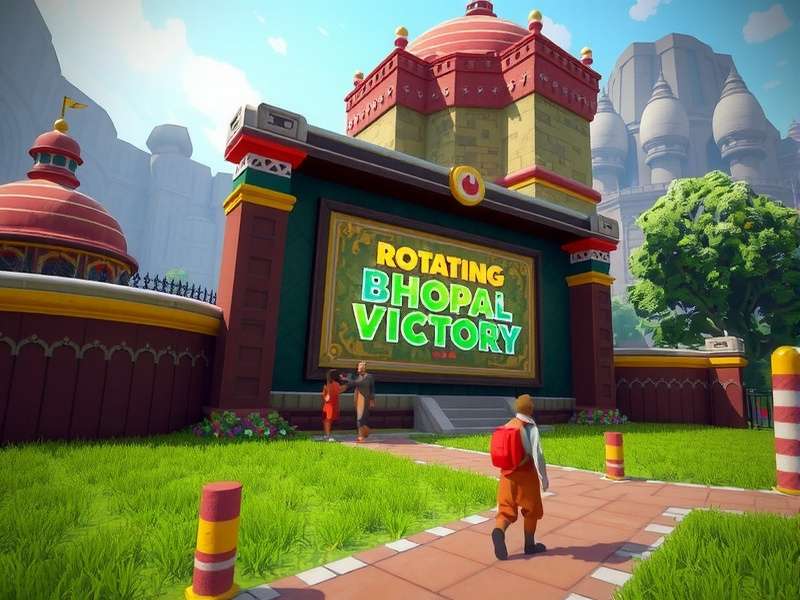 Rotating Bhopal Victory Gameplay Screenshot